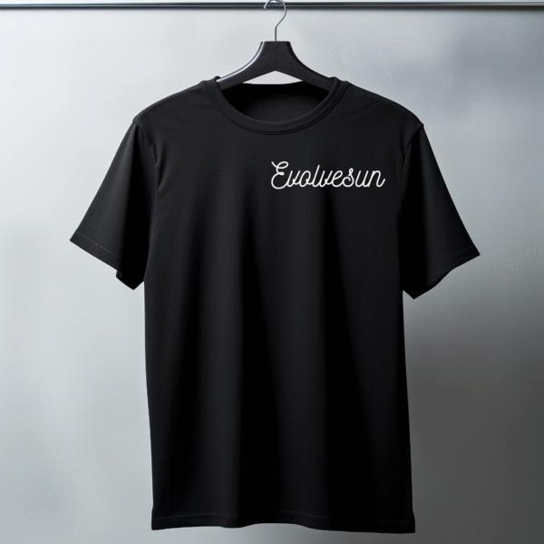 Black cotton t-shirt - Image 2